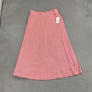 Croft & Barrow Skirt  Women M Red Checkered Aline NWT